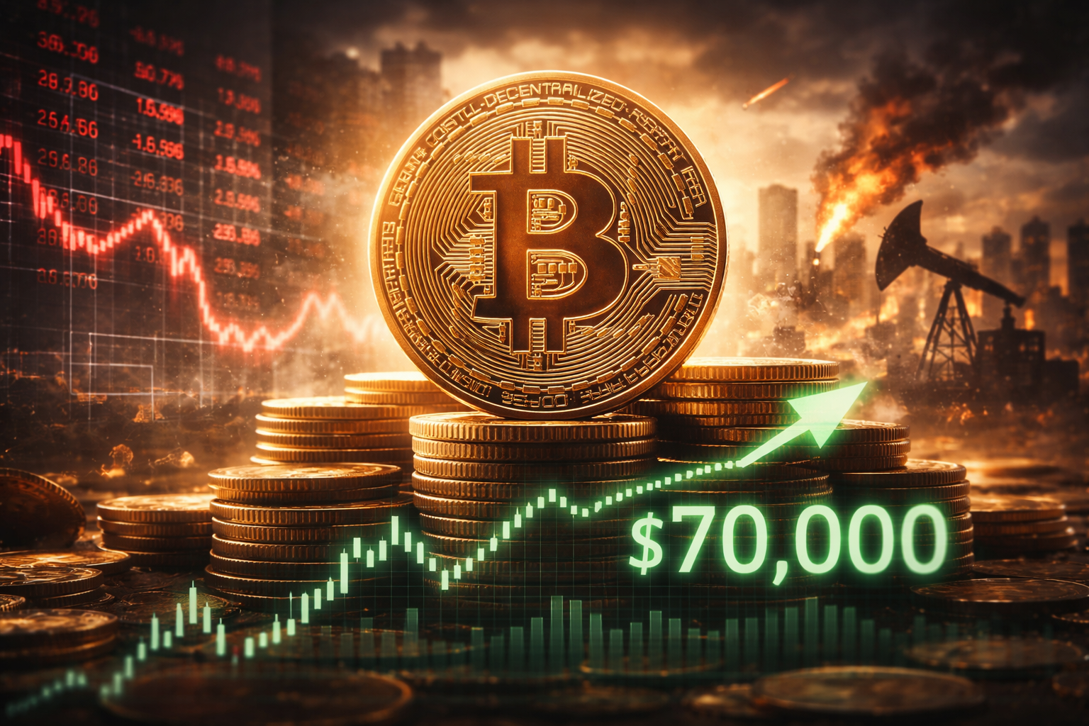 Bitcoin Holds $70,000 as the Fed and Middle East Crisis Close In — How Long Can It Last?