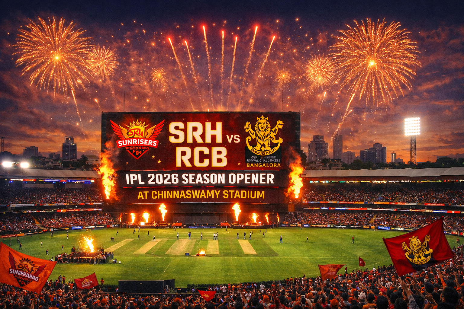 SRH vs RCB: IPL 2026 Season Opener Promises Fireworks at Chinnaswamy The Stage Is Set