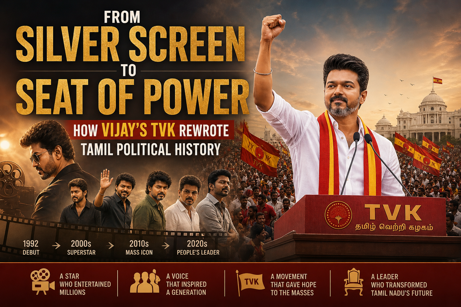 From Silver Screen to Seat of Power: How Vijay's TVK Rewrote Tamil Political History