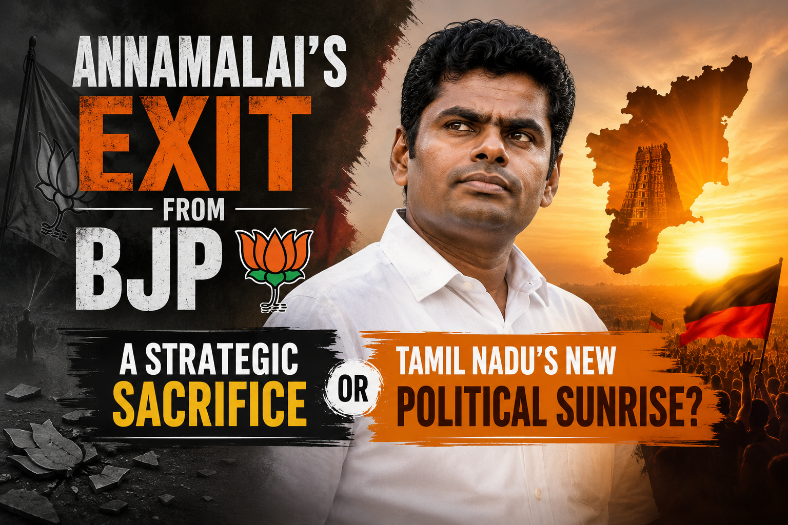 Annamalai's Exit from BJP — A Strategic Sacrifice or Tamil Nadu's New Political Sunrise?